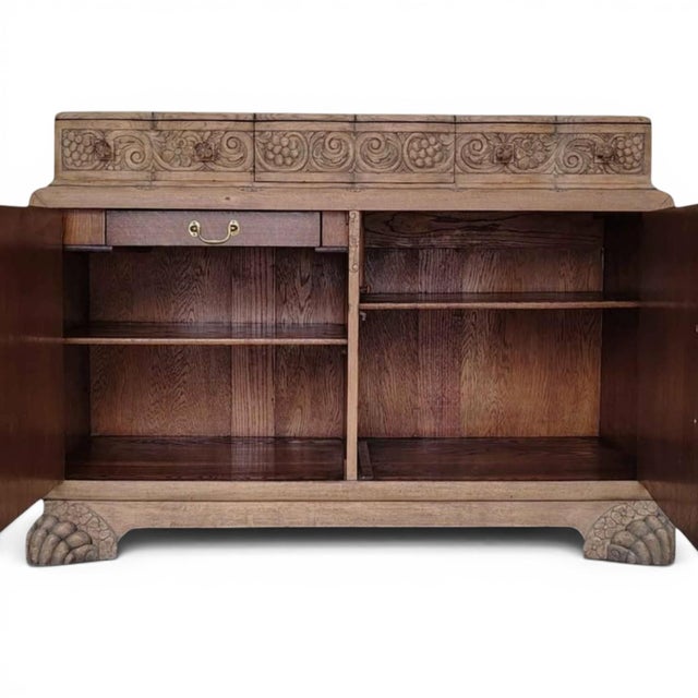 1920's Art Deco Architectural Carved Statement Storage For Sale - Image 10 of 10