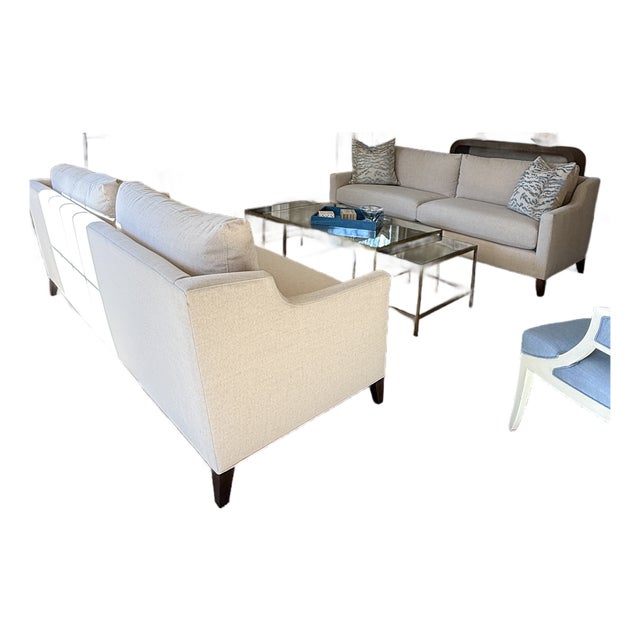 Pair of Mitchell Gold Gigi Sofas For Sale