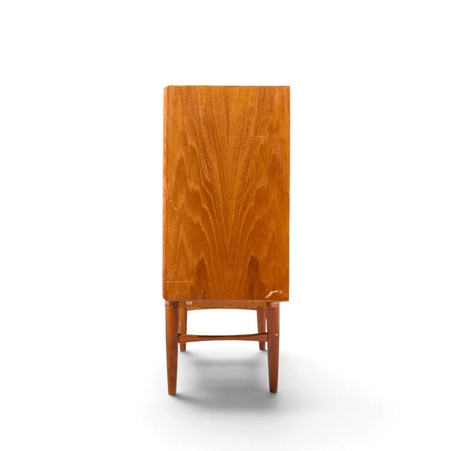 Gunni Omann Gunni Omann Mid Century Danish Teak High Sliding Door Credenza For Sale - Image 4 of 10