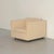 Mid-Century White Leather Sofa and Cube Club Chairs by Charles Pfister for Knoll International For Sale - Image 4 of 5
