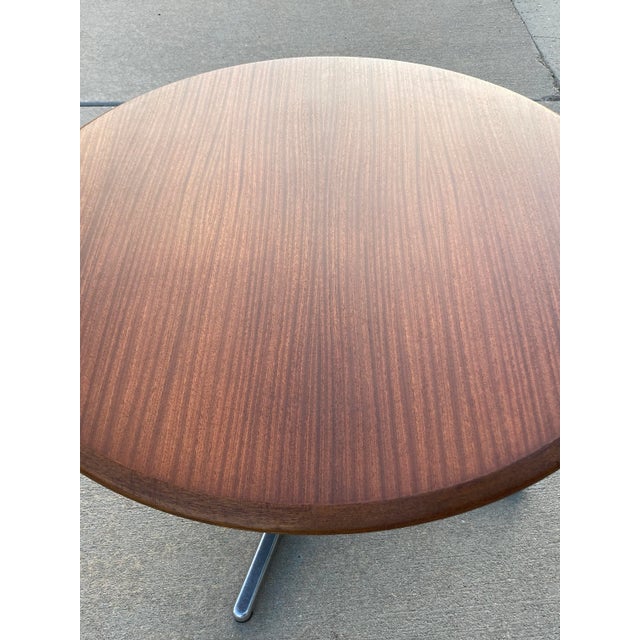 Burnt Umber Mid-Century Modern Dining Table Manner of George Nelson From Vecta Contract Italy For Sale - Image 8 of 13
