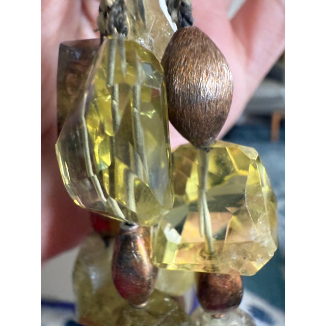 Contemporary Golden Citrine Quartz and Bronze Multi-Strand Statement Necklace For Sale - Image 3 of 9