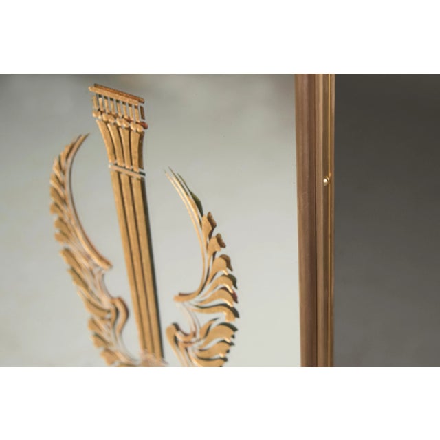 Art Deco Decorative Wall Mirror, 1940 For Sale - Image 3 of 9