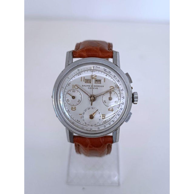 Dato-Compax Watch from Baume & Mercier, 1950s For Sale - Image 10 of 18