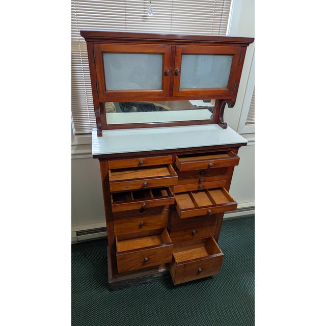 Brown Early 20th Century Mahogany Dentist Cabinet For Sale - Image 8 of 10