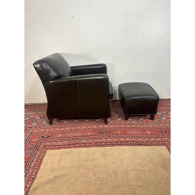 1960s Bradington Young Armchair and Ottoman For Sale In New York - Image 6 of 11