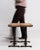 1970s Pair Of Oak Side Tables With Iron Base For Sale - Image 10 of 15