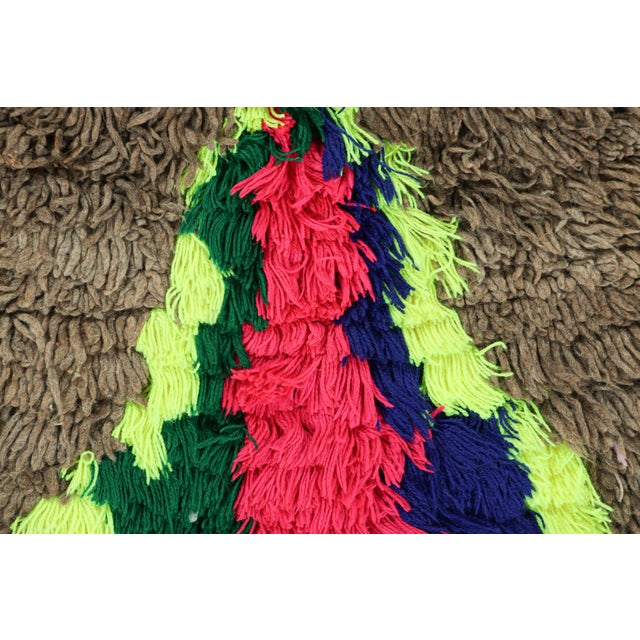 Moroccan Vintage Moroccan Runner Rug in Brown, Yellow and Pink Tones - Rug & Kilim For Sale - Image 3 of 7