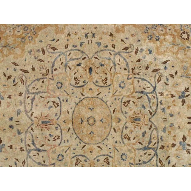 Antique Persian Tabriz Carpet For Sale - Image 4 of 5