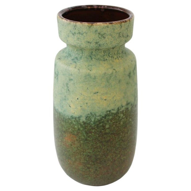 Small West German Pottery Glazed Ceramic Vase, Germany, 1970s For Sale - Image 10 of 10