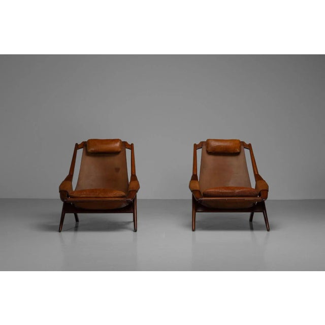 Hunting Chairs by W.D. Andersag for Piacenza, Italy, 1959, Set of 2 For Sale - Image 12 of 18
