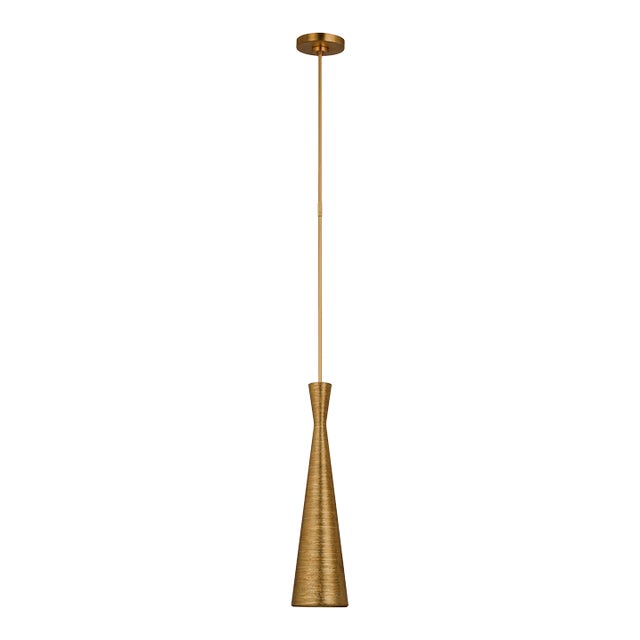Kelly Wearstler for Visual Comfort Signature Utopia Small Pendant in Gild For Sale