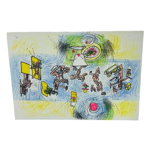 Roberto Sebastian Matta-Clark, Composition, 1970s, Lithograph For Sale