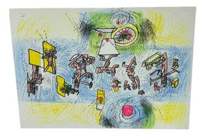 Roberto Sebastian Matta-Clark, Composition, 1970s, Lithograph