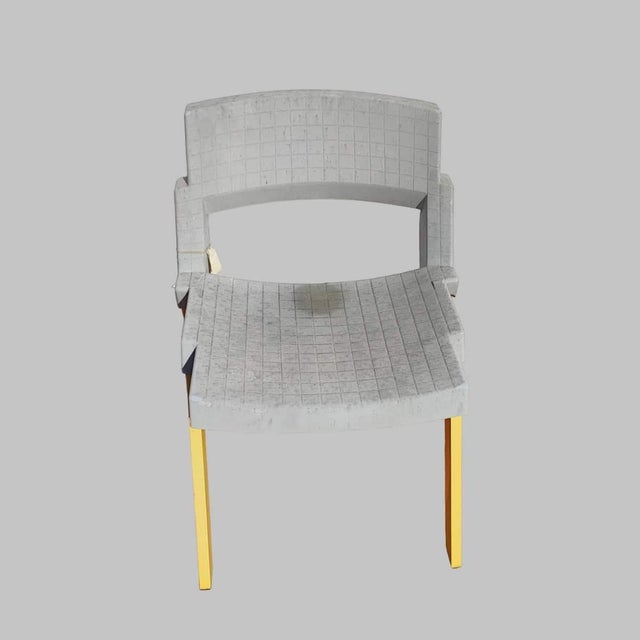 Vintage Plastic and Iron Chair, 1970s For Sale - Image 5 of 5