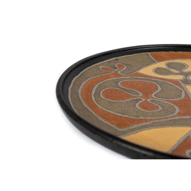 Clyde Burt Clyde Burt Ceramic Charger For Sale - Image 4 of 6