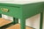 Michael Taylor for Baker Furniture Mid-Century Hollywood Regency Green Lacquer and Cane Campaign Nightstands, Newly Refinished For Sale - Image 10 of 15