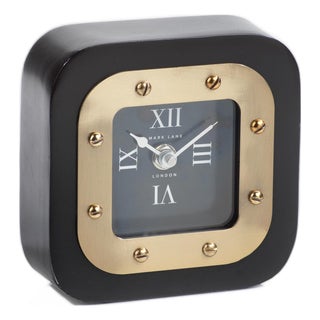 Mark Lane Black Table Clock, Small For Sale