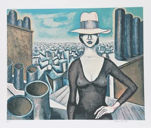Alvaro Guillot, "La Visit Eust," Lithograph