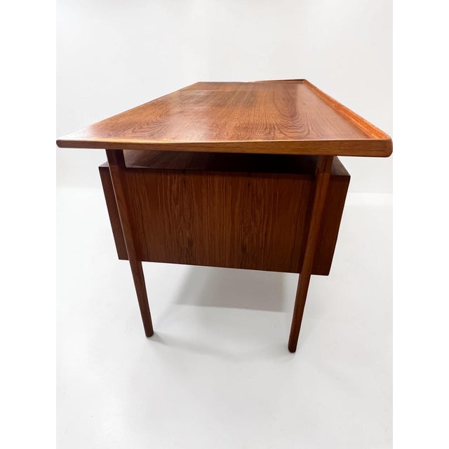 Vintage Danish Teak Executive Desk by Peter Løvig Nielsen, 1973 For Sale - Image 14 of 18