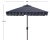 Contemporary Elegant 7.5 Square Umbrella - Navy/White For Sale - Image 3 of 4