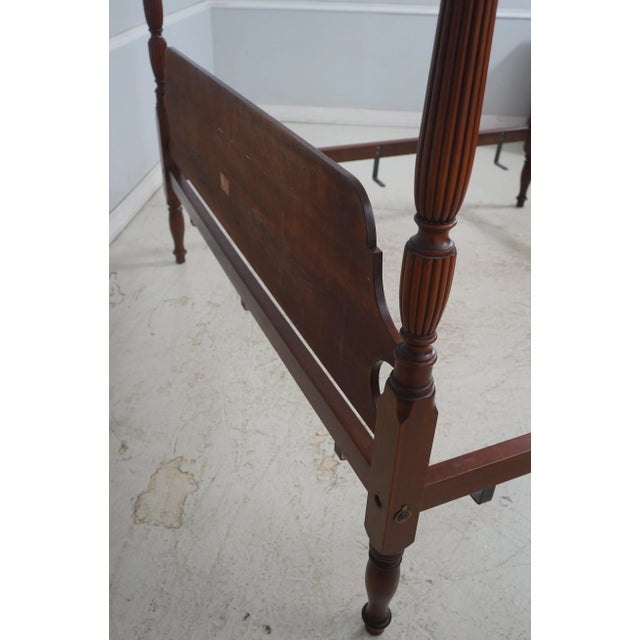 Eldred Wheeler King Size Cherry Poster Bed For Sale - Image 14 of 17