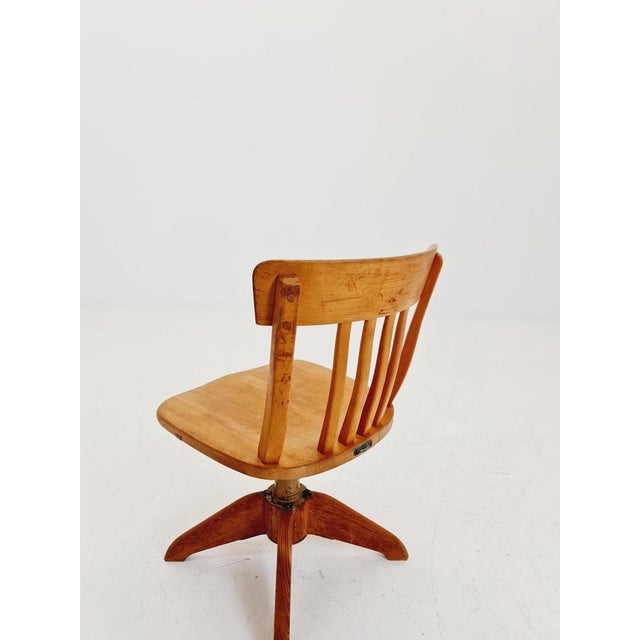 Bauhaus Swivel Office Chair in Wood by Sedus, 1930s For Sale - Image 12 of 18