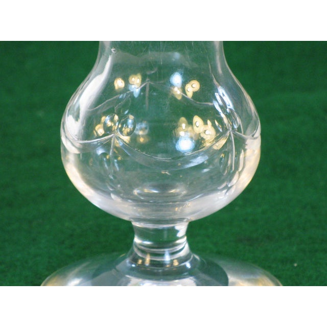 Antique Vase Webb Engraved Cut Glass Art Nouveau 1850-1899 For Sale - Image 9 of 9