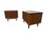 Mid-Century Modern Mid-Century Modern Broyhill Sculptra Walnut Nightstands - Set of 2 - Refinished! For Sale - Image 3 of 9