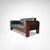 Afra & Tobia Scarpa Bastiano Two-Seater Wood and Leather Sofa by Afra & Tobia Scarpa for Knoll International 1980s For Sale - Image 4 of 11