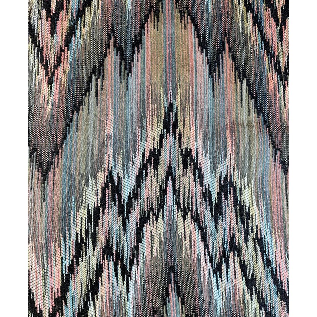 Vintage Missoni Home X Kravet Couture "Sfumato Zigzag" Flamestitch Jacquard Upholstery Fabric- 5 Yards For Sale In Los Angeles - Image 6 of 7