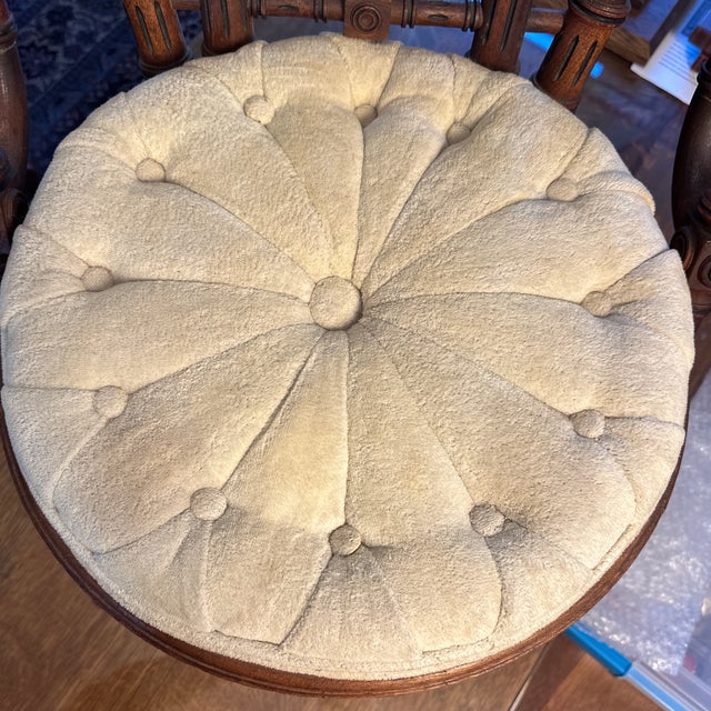 George Hunzinger Chair Late 19th Century Hunzinger Walnut Side Chair, Outstanding Museum Quality For Sale - Image 9 of 11