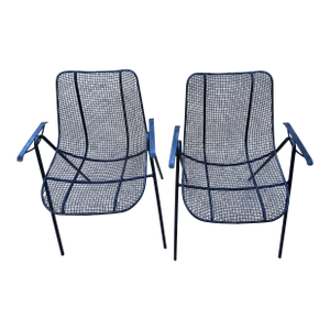 1950s Woodard Sculptura Arm Chairs, Attributed - A Pair