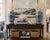 Chinese Pair of Blue & White Chinese Export Style Porcelain Floor Vases on Hardwood Stands, 18" Tall For Sale - Image 3 of 8