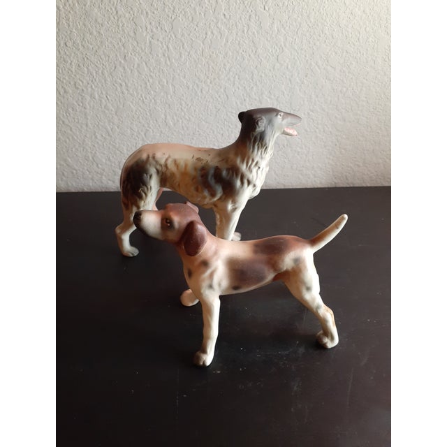 1950s Made in Japan Bisque Pair of Terrier Figurines For Sale In Dallas - Image 6 of 6