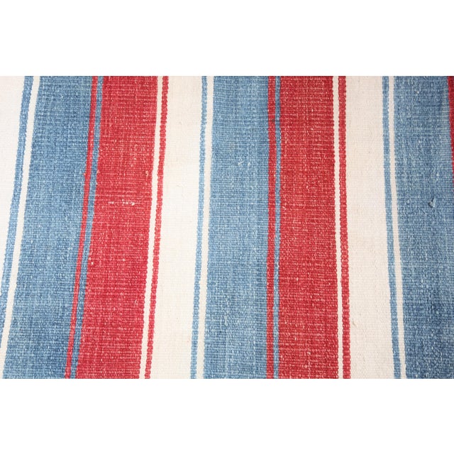 1980s Handmade Vintage Stripe Design Runner Kilim -2' X 10' 1'' For Sale - Image 9 of 9