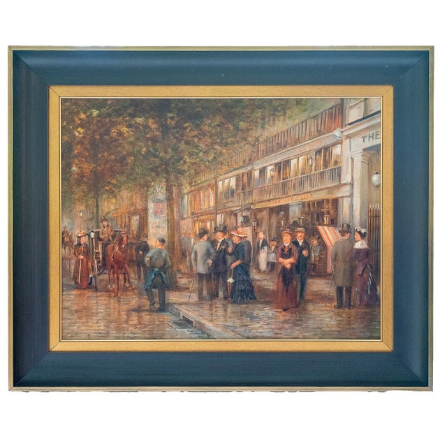 Parisian Street Scene is an original oil on canvas by Johannes Josephus (Jan) Hovener (Dutch, 1936-2021), known for his...