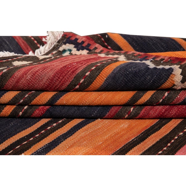 Mid 20th Century Mid-20th Century Vintage Kilim Runner Rug 5' 2" X 10' 10''. For Sale - Image 5 of 13