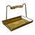 Vintage German Tiki Brass and Bamboo Tray from Grasoli, 1950s For Sale