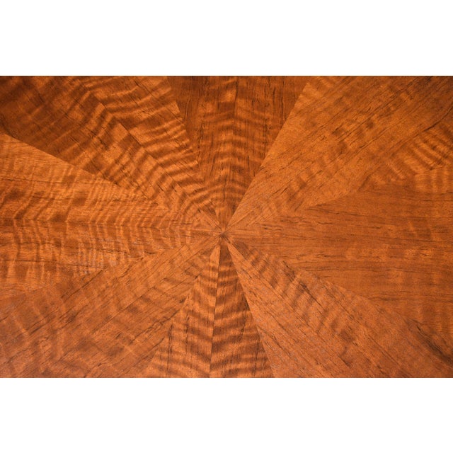1960s Mid 20th Century Refinished Octogon Mahogany Coffee Table For Sale - Image 5 of 6