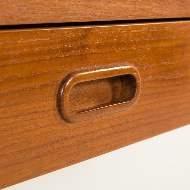 Mid-Century Scandinavian Teak Shelving Unit with a Console, 1970s For Sale - Image 12 of 13
