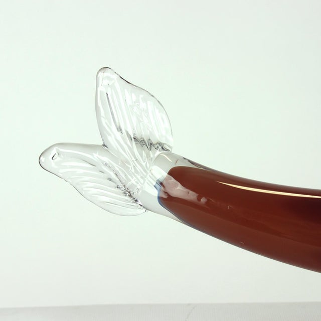 Large Hand Blown Art Glass Fish, Former Czechoslovakia, 1960s For Sale - Image 6 of 9
