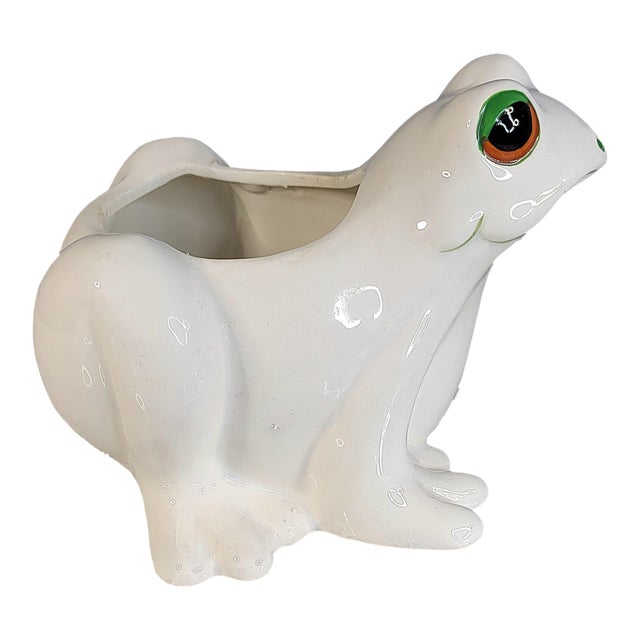 1970s Fitz and Floyd Frog Planter For Sale