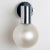 Opal Glass and Chrome Wall Light from Glashütte Limburg, 1970s For Sale - Image 12 of 15