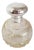 Antique George V Sterling Silver Crystal Cut Glass Scent Bottle, Birmingham, 1921 For Sale