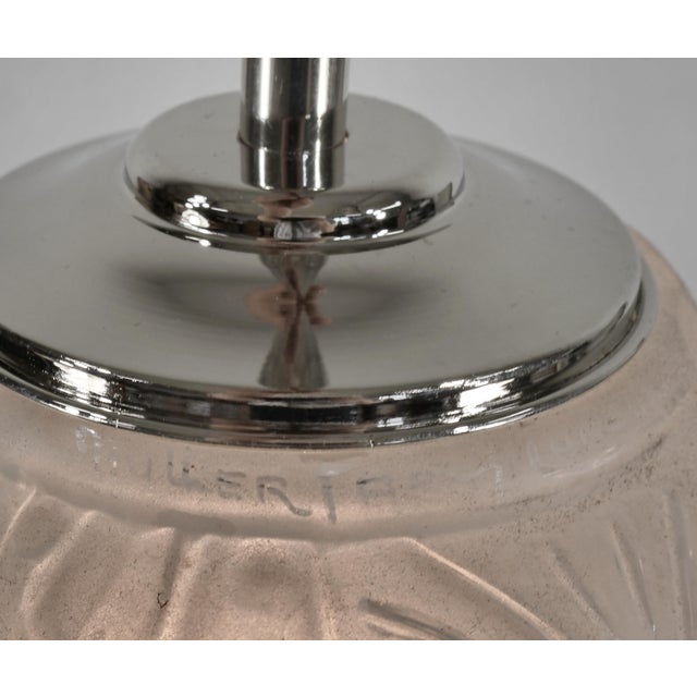 A Pair of Muller Freres French 1930s Art Deco Pendant Lights - 4 Pairs Available For Sale - Image 13 of 14