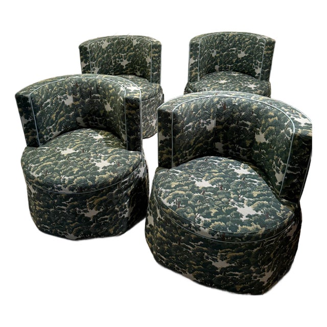 Society Social Queen Barrel Back Lounge Chairs For Sale