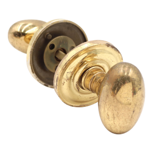 Reclaimed Cast Brass Oval Passage Door Knob Set