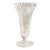 Vintage Anna Hutte Bleikristall Lead Crystal Etched Rose Vase-Germany-Bud-Floral For Sale
