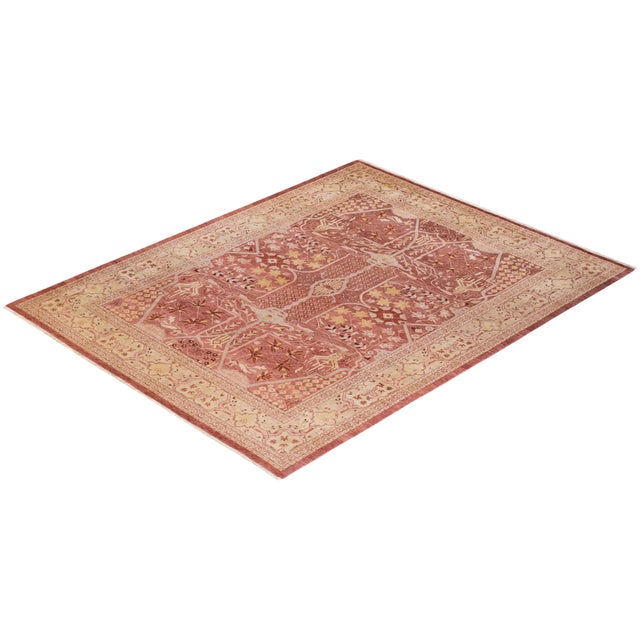 Pink Eclectic, One-of-a-Kind Hand-Knotted Area Rug - Pink, 8' 3" x 10' 6" For Sale - Image 8 of 8